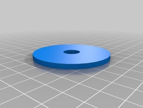 50mm disk 11mm hole customized 3d print model - Mito3D