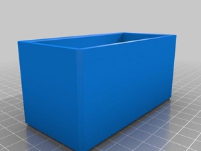 100x50x50 5mm wall box 3d print model - Mito3D