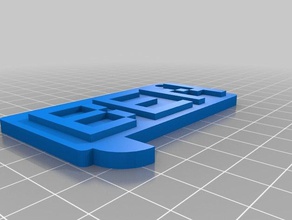 ben pièces et badges personnalisé 3d print model - Mito3D