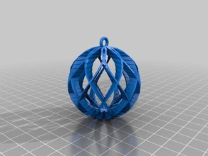 meine angepasste Spirale Kugel ornament - customizer aktiviert Dekor kundengebundene 3d print model - Mito3D