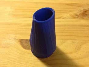 kleine chevron-vase Skulpturen 3d print model - Mito3D