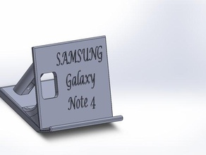apoyo inclin galaxy note 4 el teléfono móvil 3d print model - Mito3D