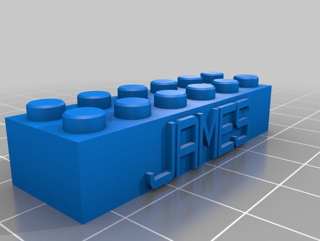 meine kundengebundenes lego-block - james Bau-Spielzeug kundengebundene 3D print model - Mito3D