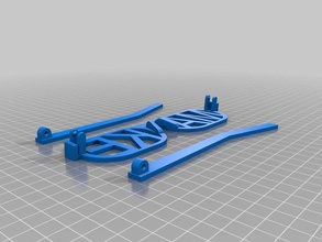 my customized word glasses 3d print model - Mito3D