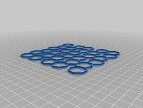 pattern math art 7 geometric geometry grid honeycomb sacred seven 3d print model - Mito3D