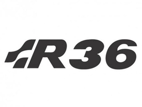 volkswagen r36 logotipo a indústria automotiva automóvel de carro horsep proengineer desportivo tuning vw 3d print model - Mito3D
