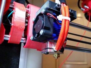 bowden bracket mount e3dv6 3d printer parts clamp e3d prusa i3 rework 3d print model - Mito3D