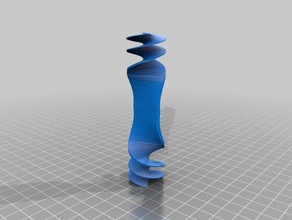 spin spiral models math art bec bose condensate customizer dipolar einstein physics quantum research science spinor 3d print model - Mito3D