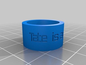 tate los anillos personalizado 3d print model - Mito3D