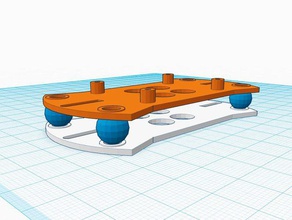 hkpilot mini mount kulaklık damper kasa ve vida sürüm bağlama birleştirme r c araçlar monte edin 3d print model - Mito3D