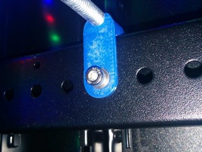 raf-dişli çubuk tutucu monte edin 3d yazıcı aksesuarları filaman pla raf biriktirme makara rot 3d print model - Mito3D