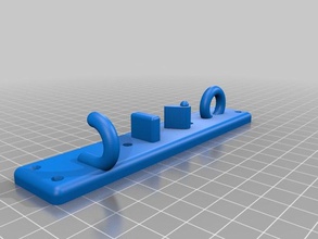 my customized modular hook system organization 3d print model - Mito3D