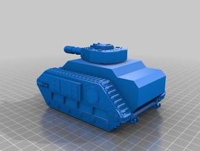diesel punk tanque --- o progresso do trabalho veículos 28mm 40k armadura para download livre miniatura modelo veículo 3d print model - Mito3D
