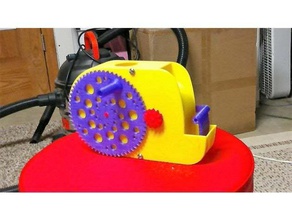 bubble maker box v2 giocattolo & accessori di gioco soffiatore le bolle macchina per bambini manovella ingranaggio mano gomito meccanismo i giocattoli 3d print model - Mito3D