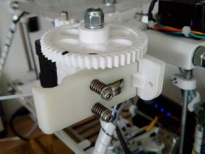 ergonomic reprappro mendel extruder idler 3d printer extruders 3d print model - Mito3D