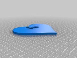 anae coeur llaveros personalizado 3d print model - Mito3D