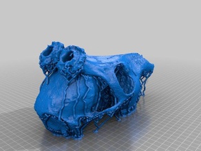 modified deer skull animals 3d print model - Mito3D