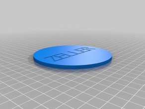 untersetzer zeller La impresión en 3d personalizado 3d print model - Mito3D