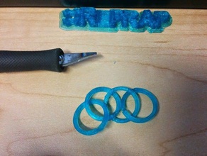 3d printed fit together rings printing 3d print model - Mito3D