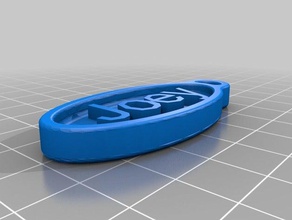 joey llavero monedas & insignias personalizado 3d print model - Mito3D