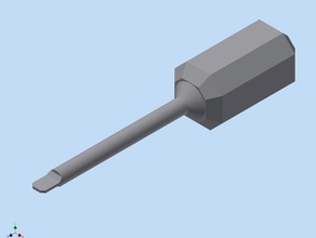 chave de fenda ferramentas manuais cabeça handtools scredriver as 3d print model - Mito3D