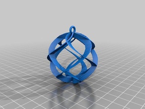 meine angepasste Spirale Kugel ornament - 4-Bänder Dekor kundengebundene 3d print model - Mito3D