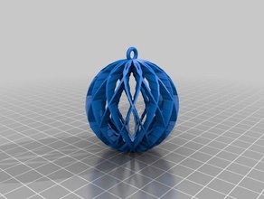 özelleştirilmiş spiral küre süsü - 13 kurdeleler dekor 3d print model - Mito3D