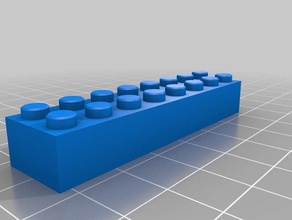 lego ohne namen Bau-Spielzeug kundengebundene 3d print model - Mito3D