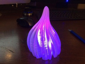 llama brillante luz de la noche cosa las esculturas lámpara escultura 3d print model - Mito3D