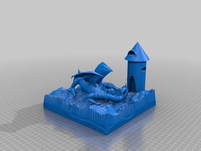 dragon tower esculturas 3d print model - Mito3D