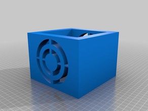 led box enclosure bottom 3d print model - Mito3D