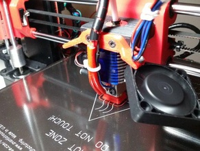 bowden fan mount 3d printer parts e3dv6 e3d duct shroud 3d print model - Mito3D