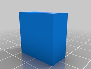 10x20x20 hollow calibration cube 3d printing tests customized 3d print model - Mito3D