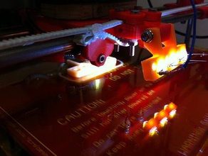 5mm led titular dual fan transporte 3d a impressora partes diodo emissor de luz prusa símbolo 3d print model - Mito3D