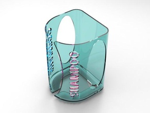 titular de la botella cuarto baño champú el jabón 3d print model - Mito3D