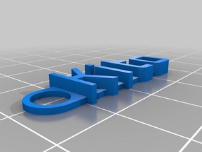 kitoâ chaveiro organização personalizado 3d print model - Mito3D
