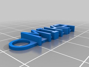 mika Anahtarlık organizasyon özelleştirilmiş 3d print model - Mito3D