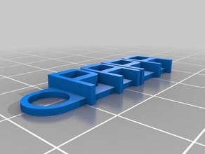papa keychain organization customized 3d print model - Mito3D