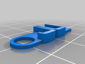 ju keychain 2 organization customized 3d print model - Mito3D