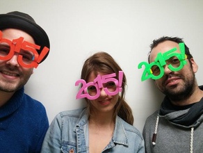 2015 occhiali moda divertente il nuovo anno 3d print model - Mito3D