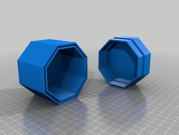 ottagonale box 3D print model - Mito3D