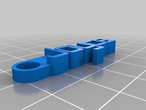 joyce keychain organization customized 3d print model - Mito3D