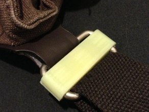 clips de fixation tordu sac en bandoulière openscad accessoires customizer utile 3d print model - Mito3D