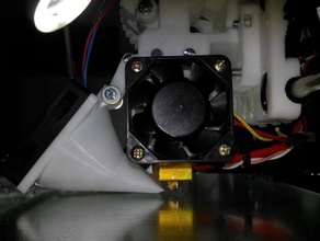 parametrik fan kanalı filament soğutucu 3d yazıcı parçaları 3d print model - Mito3D