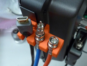 kablo tutucu panasonic monitör araçlar bnc dirsek film üretim tv video 3d print model - Mito3D