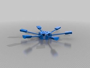 hexacopter v2 model robots quadcopter 3d print model - Mito3D