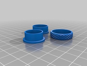 mi personalizados fidget spinner anillo moleteado los anillos personalizado 3d print model - Mito3D