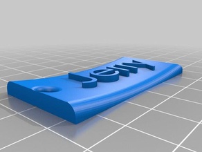 key ring name tag- jerry 3d printing tag 3d print model - Mito3D