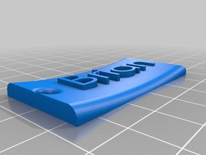 key ring name tag- brian 3d printing tag 3d print model - Mito3D