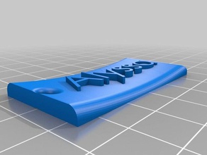 key ring name tag- alyssa 3d printing tag 3d print model - Mito3D